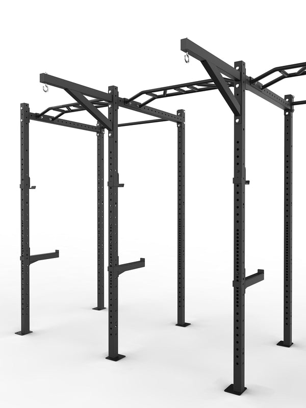 Rig - 5 Squat Cells with Punching Bag Hangers Render 2