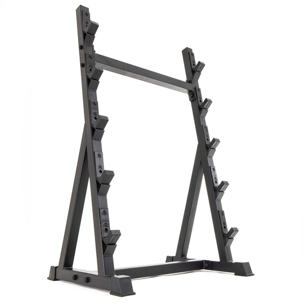 UBX Boxing + Strength Fixed Barbell Set & Rack - Rubber Hex 5