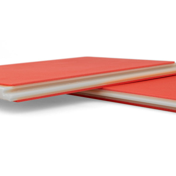 Rebreakable Board - 1cm Red Close up of broken board