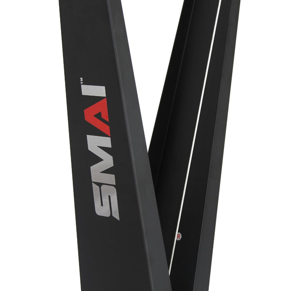 SMAI Air Ski Machine Ski Erg Close up of SMAI logo