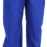 Judo Uniform - Single Weave Gi (Blue) Close up of pants