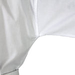 TKD Uniform Classic - 8oz Ribbed Student Dobok (Black V-Neck) Close up of stitching