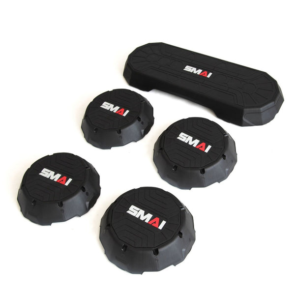 SMAI Aerobic Stepper black with risers
