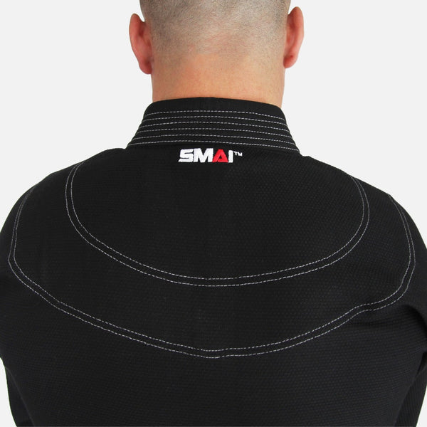Supreme Brazilian Jiu Jitsu Uniform - Black Back view of Logo on neck