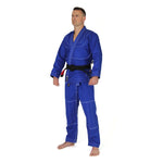 Supreme Brazilian Jiu Jitsu Uniform - Blue Front Side View