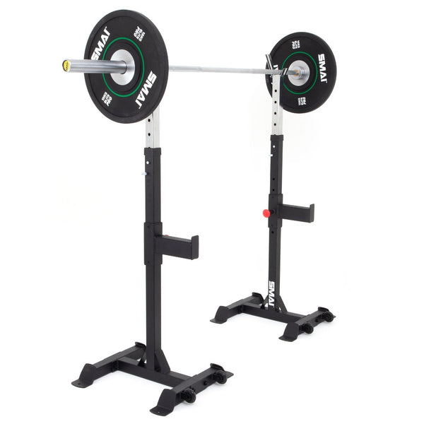 Portable Squat Stand Barbell in the Barbell Shelf
