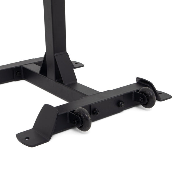 Portable Squat Stand Close up of Wheels