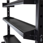 Storage Rack - 4 Shelf Adjustable Close up of third shelf