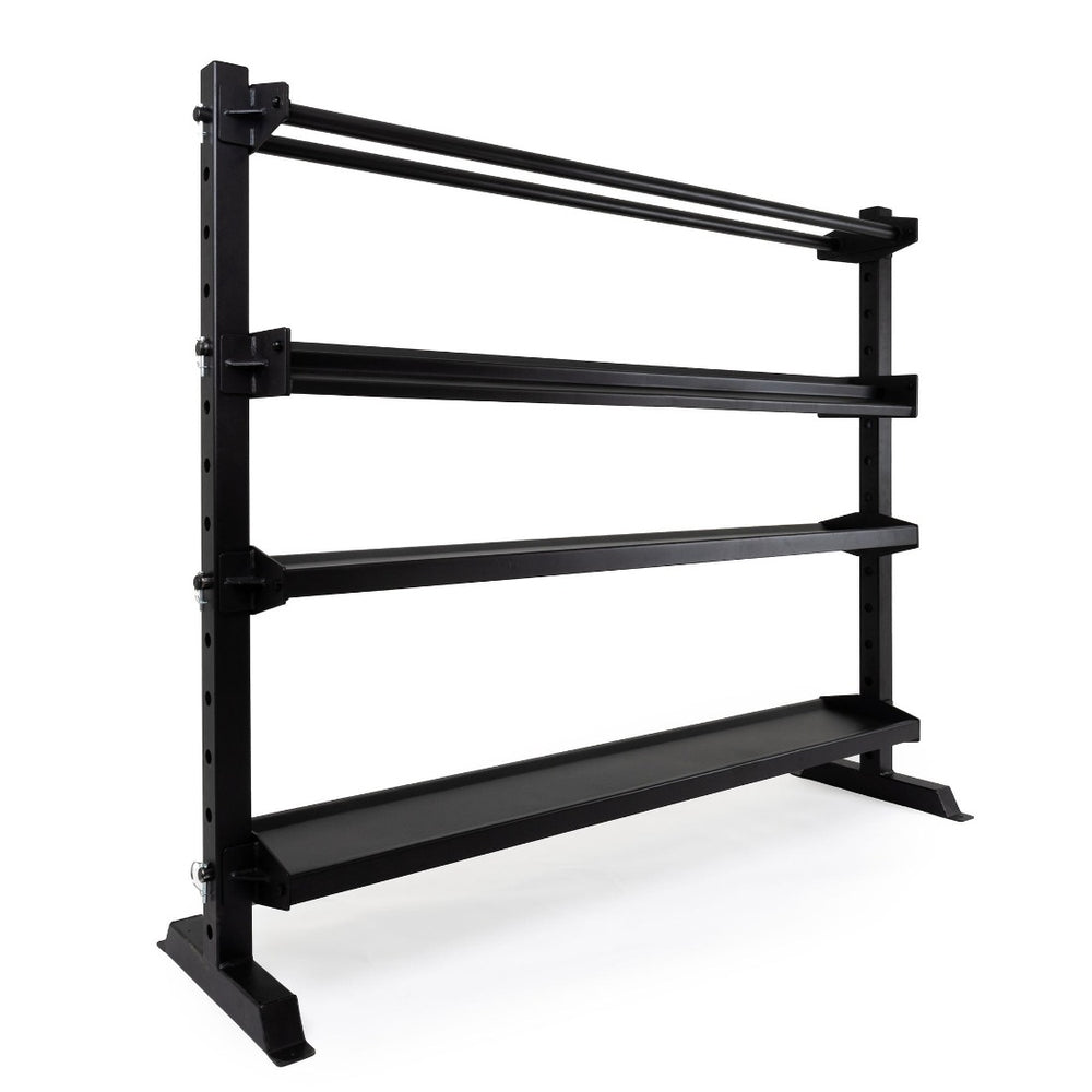 Storage Rack - 4 Shelf Adjustable Side View Empty