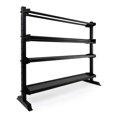 Storage Rack - 4 Shelf Adjustable Side View Empty