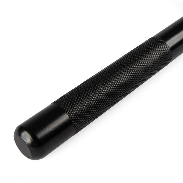Straight Handle for Cable Machine Close up of handle knurling