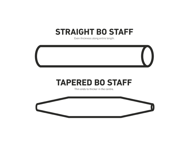 Bo Staff - White Wax 4ft 5ft 6ft different style