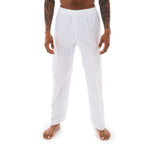 TKD Uniform Classic - 8oz Ribbed Student Dobok (Black V-Neck) Pants Front View