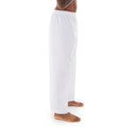 TKD Uniform Classic - 8oz Ribbed Student Dobok (Black V-Neck) Pants Side View