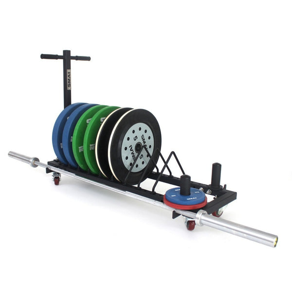 Bumper Plate Storage - Trolley with weights