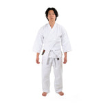Karate Uniform - 10oz Canvas Gi (White) Front View