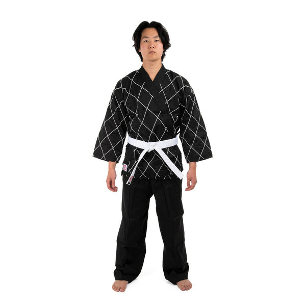 Hapkido Uniform - 8oz Dobok (Black) front view