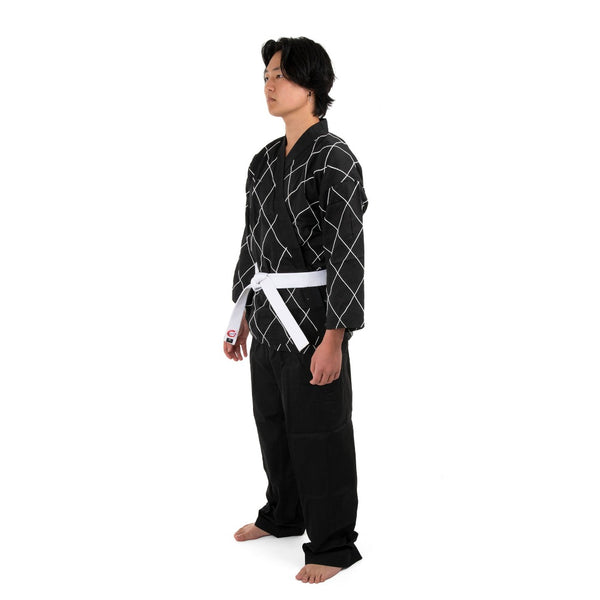 Hapkido Uniform - 8oz Dobok (Black) Side View