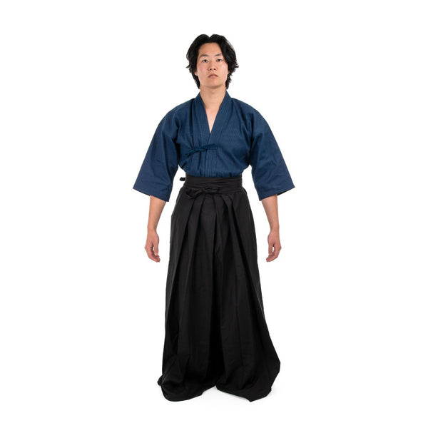 Kendo Pants - Deluxe Japanese Hakama Front View