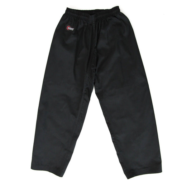 Karate Uniform - 8oz Student Gi (Black) Pants flat lay