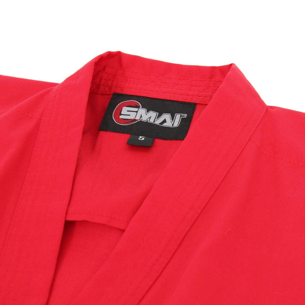 Karate Uniform - 8oz Student Gi (Red) Size Tag
