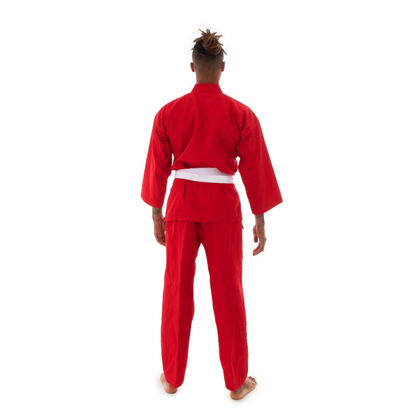 Karate Uniform - 8oz Student Gi (Red) Back View