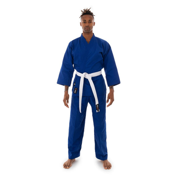 Karate Uniform - 8oz Student Gi (Blue) Front View