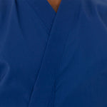 Karate Uniform - 8oz Student Gi (Blue) Close up of Lappel