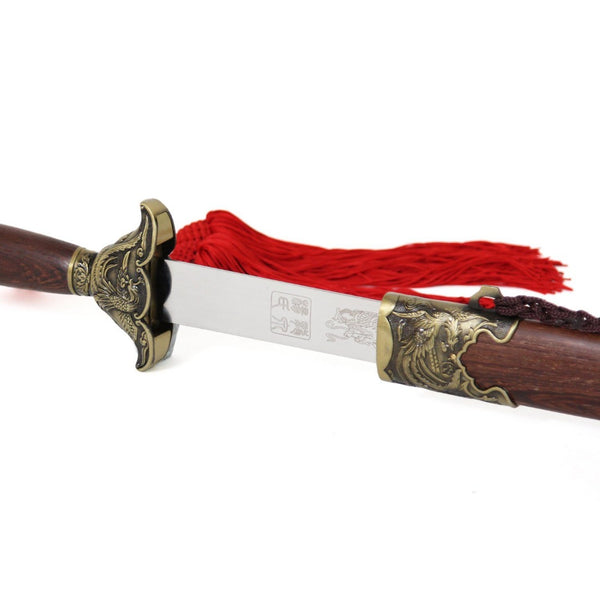 Tai Chi - Jian Stainless Rosewood Close up of Blade