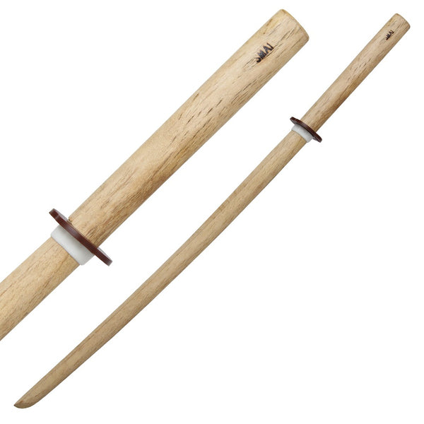 Bokken Wood White Oak full length and close up of handle
