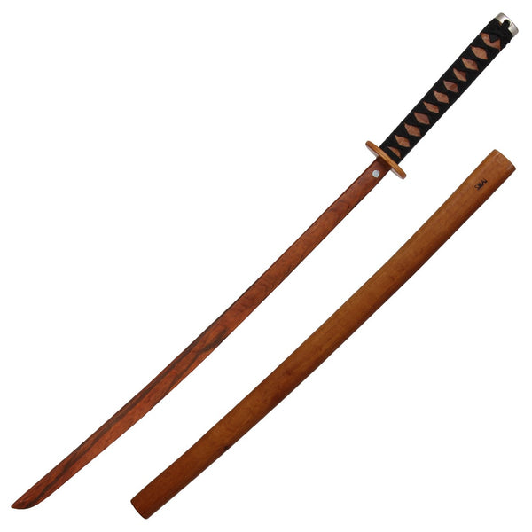 Bokken wooden magnetic lock full length out of sheath 