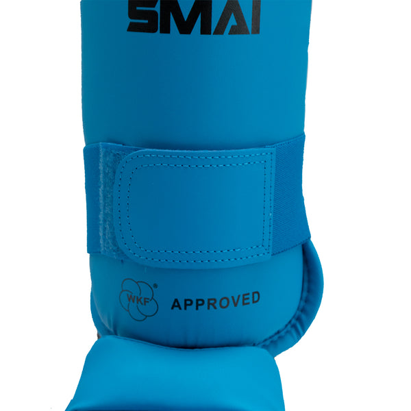 KARATE SHIN INSTEP GUARD - WKF APPROVED Blue 4
