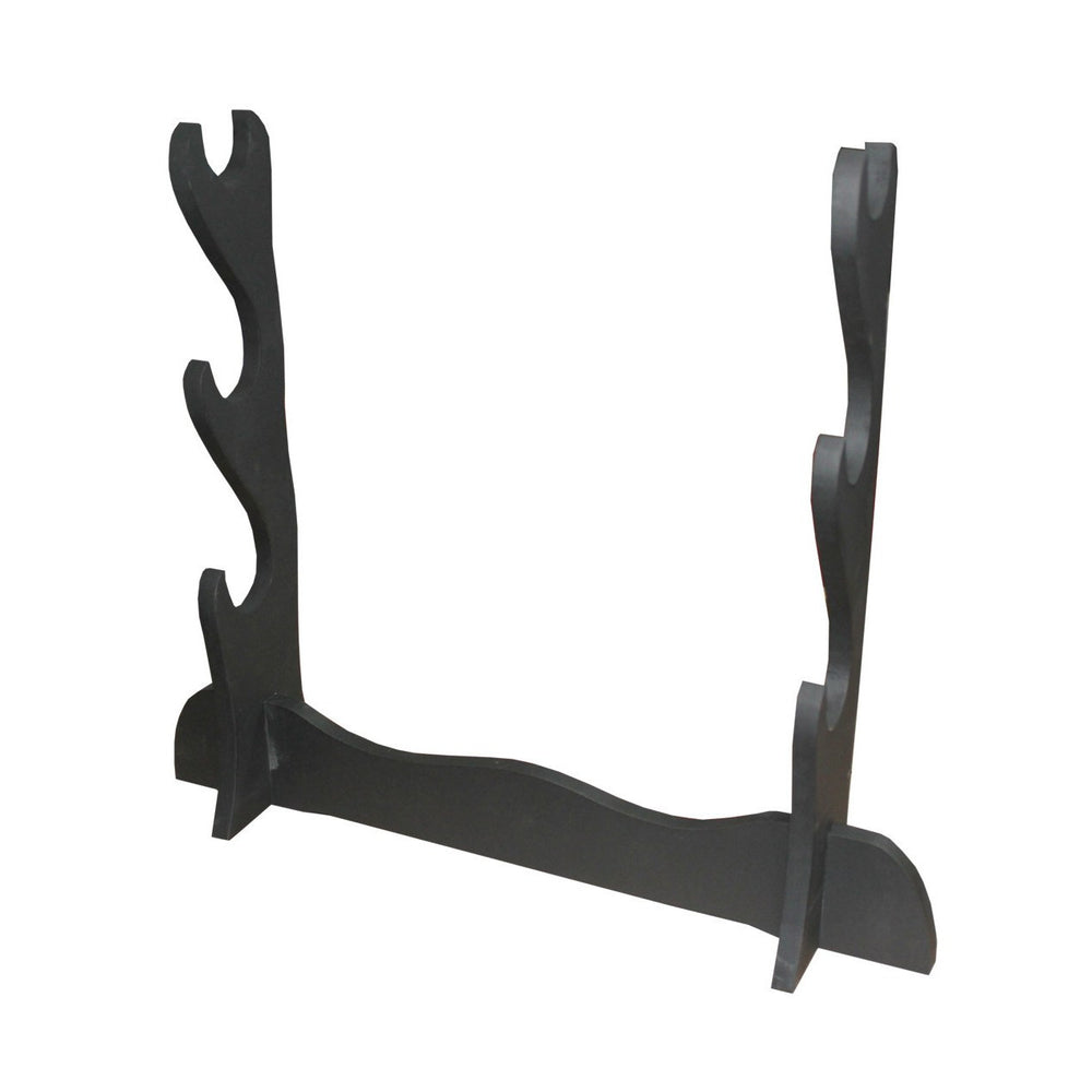 triple sword display, sword display, sword display case, sword display rack, master sword display, japanese sword display, katana sword display