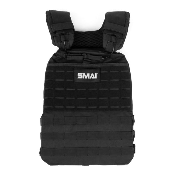 SMAI weight vest adjustable black product photo front