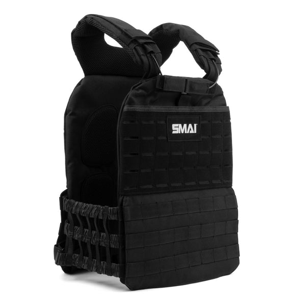 SMAI weight vest adjustable black product photo