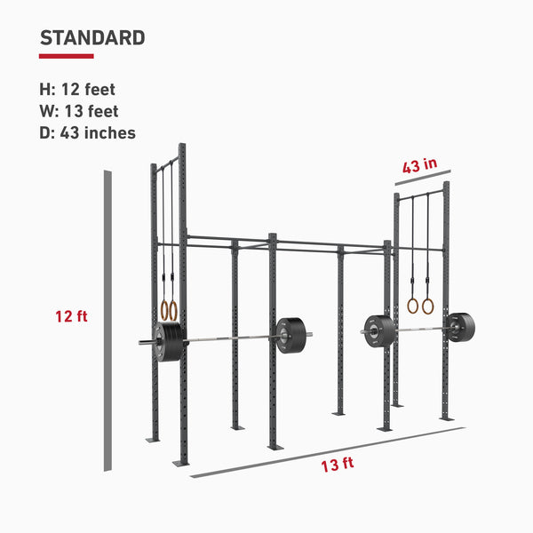 Squat Rig Rims Rig - 4 Squat Cell with Bridge | Racks & Rigs | SMAI