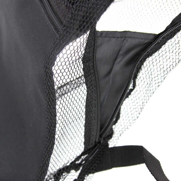 Black SMAI Mesh Back Pack Close up