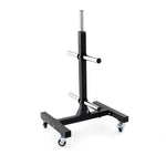 SMAI Bumper Plate Storage Tree Olympic wheels side view 2