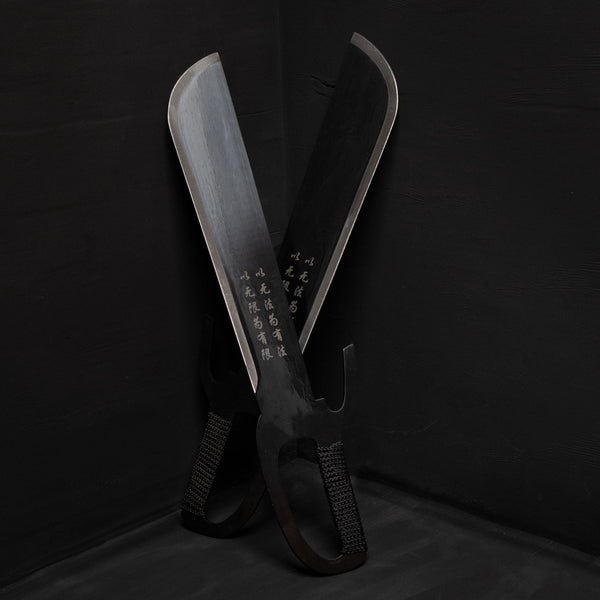 Butterfly Sword Pair on black background