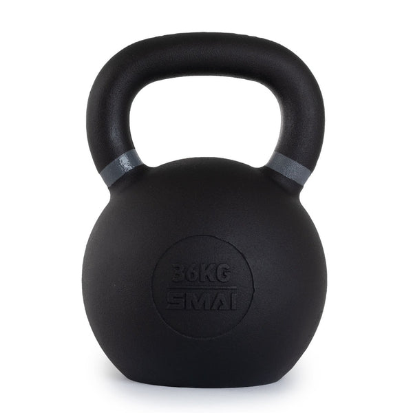 Cast Iron Kettlebells SMAI black 36kg Grey