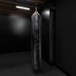 Punching Bag - 6ft Triple Black on a black background
