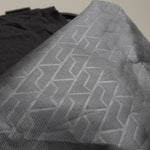 Interior material print design of SMAI duffle bag  triple black gym bag boxing bag training bag