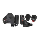 Elite85 Trainer Combo Kit includes 1 x Pair Elite85 Boxing Gloves  1 x Pair Elite85 Focus Mitts  1 x Pair Elite 85 Thai Pads  1 x Elite 85 Belly Pad  1 x Pair Hand Wraps in Black