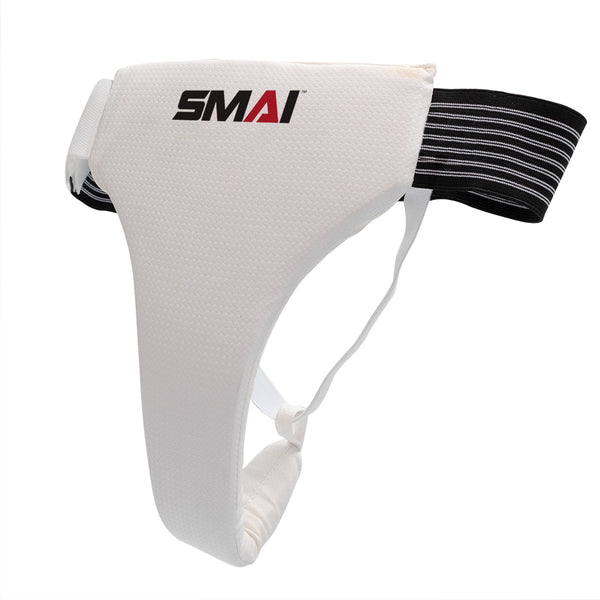 WKF Approved Female Groin Guard - Elastic Front View