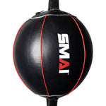 Leather Floor to Ceiling Ball Close up of SMAI on Ball