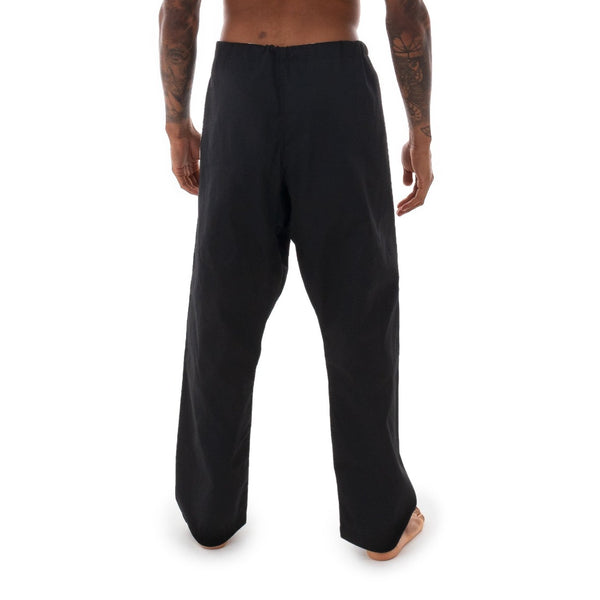 Judo Uniform - Single Weave Gi (Black) Back of Pants