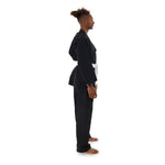 Judo Uniform - Single Weave Gi (Black) Side View