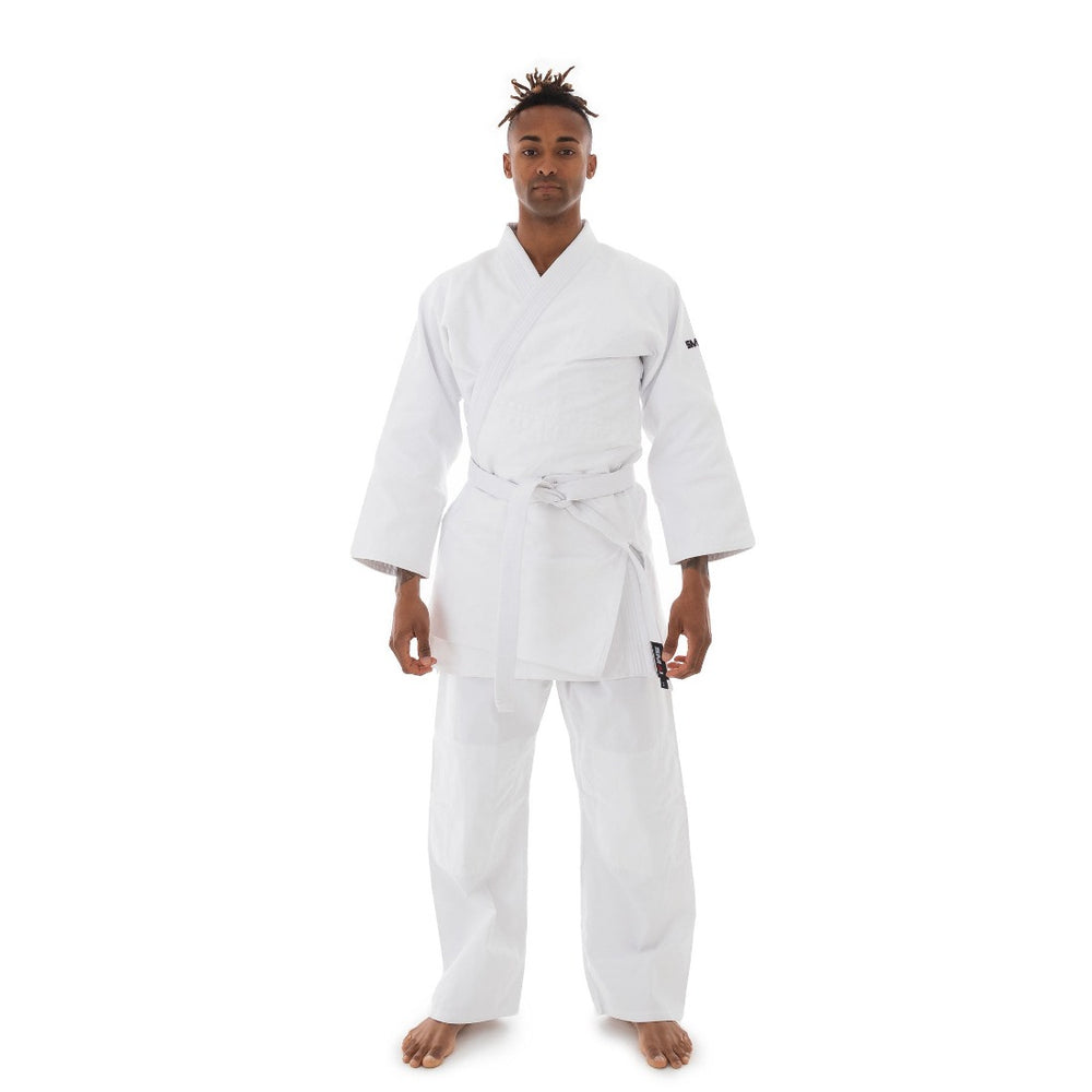 Judo Uniform - Single Weave Gi (White) Front View