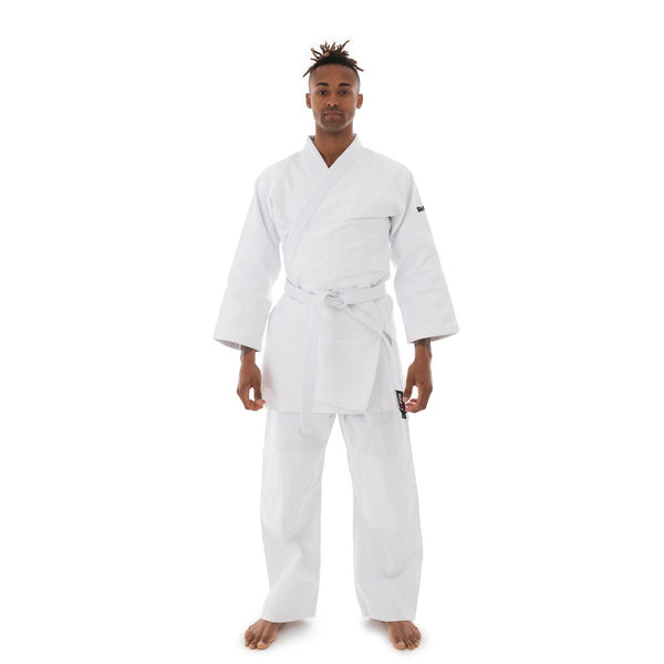 Judo Uniform - Single Weave Gi (White) Front View