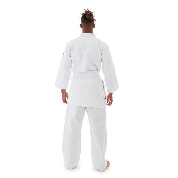 Judo Uniform - Single Weave Gi (White) Back View